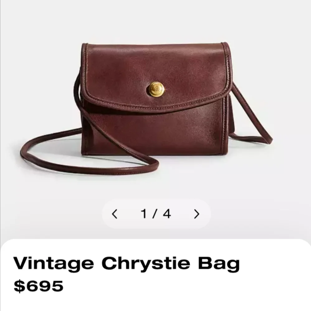 ✨🍒Vintage Coach Chrystie crossbody 9892 in Bordeaux - Picture 8 of 8